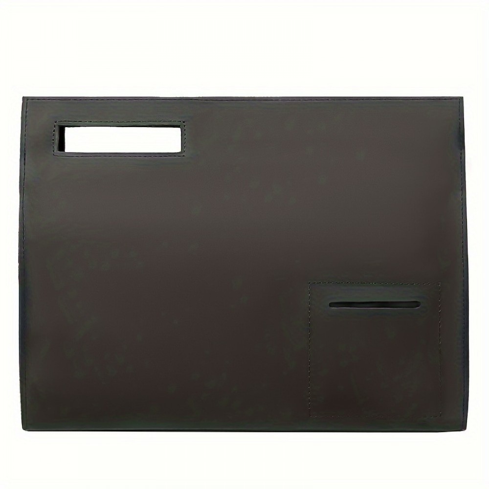 Vintage Genuine Leather Briefcase - Retro A4 Document Holder, Stylish Shoulder & Crossbody Bag for Men, Deep Brown Crazy Horse Leather with Golden Buckle, Perfect for Daily Commute & Professional Use, Leather Purse